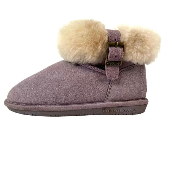 BEARPAW the Abby Boot in Lavender Size 2 Big Girl - Picture 3 of 12